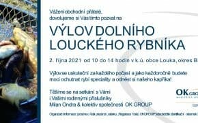 Pozvánka na výlov dolního louckého rybníka