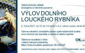 Pozvánka na výlov dolního louckého rybníka